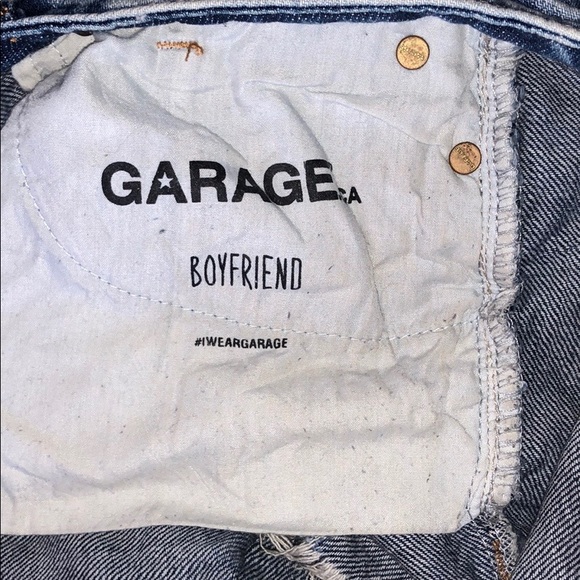 GARAGE BOYFRIEND STYLE DISTRESSED JEANS - Picture 4 of 8
